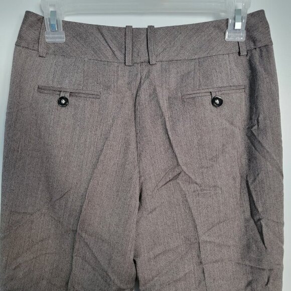 NWOT Talbots Petites Pants Women's 2 Brown 100% Wool Wide Leg Trousers Slacks - Picture 10 of 10